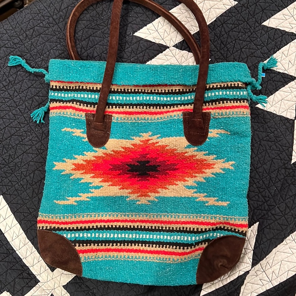 Aztec carpet bag
